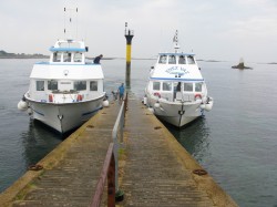 Bateaux en partance pour l'ïle de Batz (5 minutes de traversée) !